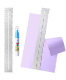 2 Pcs Metal Paper Tearing Ruler Deckle Edge Ruler Craft Ruler for Cutting Paper Stainless Steel 12 Inches Ruler Paper Ripper Tool Irregular Edges Measuring Tool with Water Pen for School Scrapbook - Buy Online on GoSupps.com