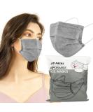 Wecolor 100 Pcs Gray Disposable 3-Ply Face Masks for Home, School & Office - Buy Online on GoSupps.com