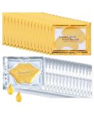 30 Pairs 24K Gold Eye Masks & Collagen Lip Masks - Reduce Puffy Eyes Dark Circles & Fine Lines | Crystal Collagen Skin Care for Men & Women - Buy Online on GoSupps.com