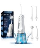 Water Flosser Pick for Teeth - Cordless Portable 4 Modes Rechargeable IPX7 Waterproof Oral Irrigator 300ML Flossing Cleaner for Home & Travel - Buy Now - Buy Online on GoSupps.com