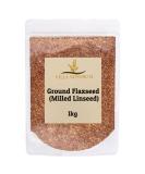 Villa Nostrum Ground Linseed (Cold Milled Flaxseed) - Vegetarian & Vegan - 1kg - Buy Online on GoSupps.com