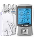 TEC.BEAN 24 Modes TENS Unit Muscle Stimulator Rechargeable TENS Machine with 8 Electrode Pads (American Gel) Electric Pulse Massager for Pain Relief Therapy - Buy Online on GoSupps.com