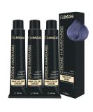 Femmas 3x Metallic Blue Hair Color | Professional Cream with Argan Oil Keratin & Ceramides | Permanent Tint for Radiant Color | 100ml 3-Pack - Buy Online on GoSupps.com