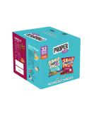 PROPERCHIPS - Multipack Box Barbecue and Salt & Vinegar Lentil Chips Vegan Gluten Free Snacks 14g 32 Packs (16 bags of each flavour) - Buy Online on GoSupps.com