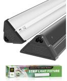 LUCKY HERP T5 Reptile Light Fixture Combo Kit 24W - 30% UVA + 10% UVB - 100-250V - Ideal for Amphibians, Tortoises, Lizards, and Bearded Dragons - Buy Online on GoSupps.com