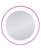 Zadro Compact 10X Magnification LED Lighted Makeup Mirror with Suction Cup Mount - Pink - Buy Online on GoSupps.com