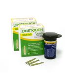 OneTouch Verio Test Strips for Diabetes Value Pack - 60 Diabetic Blood Sugar Monitor Strips | Home Glucose Testing - 2 Packs of 30 - Buy Online on GoSupps.com