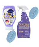 Leather CPR | Premium Leather Cleaner & Conditioner for Furniture Car Seats Purses & More - Heavy-Duty Formula with 2 Applicators - Buy Online on GoSupps.com