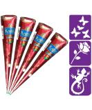 HANUMAN STORE Kaveri Henna 100% Natural Mehendi Cone 4 x 25 g No Chemicals No PPD - Buy Online on GoSupps.com