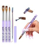 SAVILAND Kolinsky Acrylic Nail Brush Set - Sizes 6 10 14 | Professional Manicure Tool for Acrylic Nails & 3D Nail Art International Shipping Available - Buy Online on GoSupps.com
