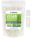 XPRS Nutra Size 0 Clear Empty Vegan Capsules - 100 Count | Capsules Express Vegetarian Pill Capsules - DIY Vegetable Filling | Pack of 1 - Buy Online on GoSupps.com