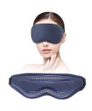 Buy 3D Sleep Mask for Ultimate Comfort - Zero Eye Pressure 100% Light Blocking Eye Shade for Travel - Soft Night Blindfold for Men & Women - Blue - Buy Online on GoSupps.com