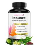 Rapunzel Hair Vitamins - 360 Capsules | High Dose Biotin 10 000 g | Vegan Skin Hair & Nails | 24 Ingredients | Half-Year Supply from Plantomol  - Buy Online on GoSupps.com