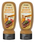 Body Attack Honey Mustard Grill Sauce 2x320ml | Low-Calorie Low-Fat Lactose-Free | Perfect for Grilling & Diets - Made in Germany - Buy Online on GoSupps.com
