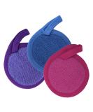 3Pcs Makeup Remover Cloth Exfoliating Face Scrub Set - Reusable Microfiber Facial Pads for Women & Men - Blackhead Remover, Eye Makeup Remover, Acne Wipes - Exfoliating Washcloth - Buy Online on GoSupps.com
