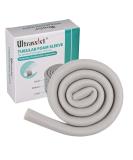 Ultrassist Toe Sleeve Medium Size 7/8 Inner Diameter - 36 Roll Grey Sponge Protectors for Blisters, Bunions, Corns - Buy Online on GoSupps.com