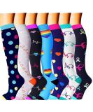 Compression Socks 7 Pairs for Men & Women - 15-20 mmHg Circulation Support for Athletic, Nurse, Medical, Running - Size L-XL, Multicolor - Buy Online on GoSupps.com
