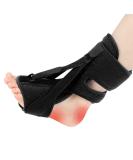 Plantar Fasciitis Night Splint - Adjustable Relief Brace for Women & Men | Foot Drop & Achilles Tendonitis Support (Black - Buy Online on GoSupps.com