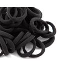 ZBORH 50PCS Black Hair Ties for Women - Seamless Elastic Ponytail Holders, No Damage for Thick Hair - Buy Online on GoSupps.com