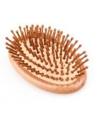 Bamboo Hair Brush | Portable Wooden Scalp Massager for Men, Women, Kids | Anti-Static Air Cushion for Thick, Thin, Curly, Straight Hair - Restore Shine - Buy Online on GoSupps.com