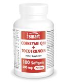 COQ10 + Tocotrienole 300 mg - Vegan Heart Health Supplement - Supports Blood Circulation & Strong Antioxidants - Gluten-Free | Supersmart - Buy Online on GoSupps.com