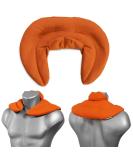 Cozy Orange Neck Pillow with Stand-Up Collar | Grape Seed Heat Pad for Ultimate Comfort - Buy Online on GoSupps.com