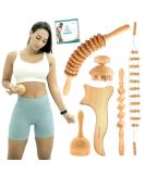COZLOW 6-in-1 Maderoterapia Kit Wood Therapy Tools Set for Body Shaping and Cellulite Reduction - Complete 6pcs Kit - Buy Online on GoSupps.com