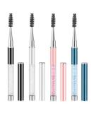 Spoolies Mascara Wands with Cap - 4 Pcs Portable Eyelash Brush Applicators for Eyelash Extensions | Reusable Travel Makeup Tools for Women - Buy Online on GoSupps.com