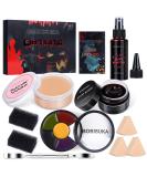 BOBISUKA Special Effects SFX Halloween Makeup Kit - Bruise Palette, Scar Wax, Fake Blood Spray & Cream - Buy Online on GoSupps.com