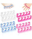 8 Pcs Silicone Toe Separators for Pedicures | Washable Toe Spacers for Men & Women | Perfect Toenail Dividers for Nail Polish & Trimming - Buy Online on GoSupps.com