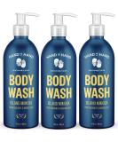 Hand in Hand Island Mimosa Body Wash 10 Fl Oz - Gentle Cleanser for All Skin Types - Fresh Coconut & Mango Leaf Scent - 3 Pack - Buy Online on GoSupps.com