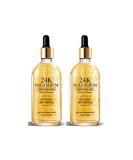 24K Gold Serum for Face - 2 Pack Anti-Aging Moisturizer with Vitamin & Hyaluronic Acid - Dark Spot & Fine Line Treatment - Collagen Booster for Glowing Skin - Buy Online on GoSupps.com