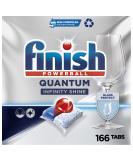 Finish Quantum Infinity Shine Dishwasher Tabs - Deep Cleaning & Shine - Gigapack 166 Pieces for Ultimate Fatty Soldering Removal - Buy Online on GoSupps.com