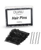 DURAIU 150 Pcs 6cm Bobby Pins for Women Hair Styling - Strong Hair Grips for Hairdressing Salons (Black) - Buy Online on GoSupps.com