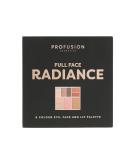 PROFUSION COSMETICS FULL FACE PALETTE RADIANCE | 8 SHADE EYE FACE & LIP PALETTE - Buy Online on GoSupps.com