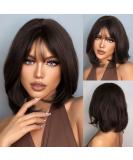 HAIRCUBE Short BOB Wigs for Women | Light Wavy Synthetic Wig for Everyday & Cosplay - Shoulder Length Style 8002 - Buy Online on GoSupps.com