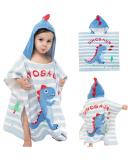 Supgomax Hooded Bathing Poncho for Kids | Cartoon Dinosaur Beach Towels | Absorbent Child Bath Towels for Swimming & Showers - Buy Online on GoSupps.com