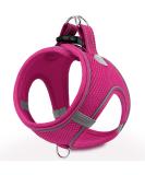 Joyal Reflective Soft Padded Dog Harness for Small Dogs | Air-Mesh Breast Dishes in Bright Pink | Perfect Fit for Puppies (S: 38-42cm) - Buy Online on GoSupps.com