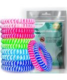 Mosquito Repellent Bracelet 12 Pack PandyCare Insect Midge & Mosquito Bands Wristbands for Adults Kids & Baby - 2 Coils in 1 Waterproof 100% Natural Plant Essential Oil Deet Free with 300 Hours - Buy Online on GoSupps.com