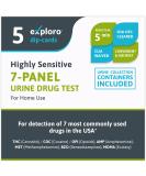 Exploro at Home Drug Test Kit for All Drugs (Most Used). 7-Panel Urine Drug Test. Marijuana (THC), Cocaine, Opiates, Amphetamine, Methamphetamine, Benzos (BZO), Ecstasy (MDMA). 5 Dip-Cards with Cups. - Buy Online on GoSupps.com