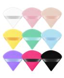Auauy 9 PCs Triangle Makeup Powder Puffs | Washable & Reusable Face Sponges for Loose Powder & Foundation | Multicolored Makeup Tools - Buy Online on GoSupps.com