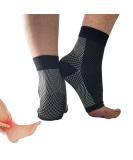Neuropathy & Plantar Fasciitis Compression Socks - 20-30 mmHg Ankle Support (L/XL Black) for Heel Pain Foot Swelling & Fatigue - Buy Online on GoSupps.com