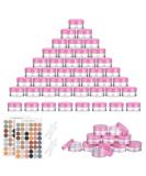 64 Flintronic Pink Cosmetic Sample Jars with Small Spoon - Ideal for Creams, Gels, Beads & More - Buy Online on GoSupps.com