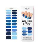 Moyou London Semi Cured Gel Nail Strips: Buy 3, Get 1 Free UV Lamp - Easy Apply & Remove for Salon-Quality Manicure | I've Got The Blues - Buy Online on GoSupps.com