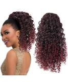 ColorfulPanda 16 Afro Curly Red Ombre Ponytail Hairpiece for Women - Lightweight, Two Clips, Adjustable Drawstring - Perfect for Stylish Looks! - Buy Online on GoSupps.com
