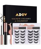 10 Pairs Magnetic Eyelashes & 2 Tubes of Eyeliner Kit - Waterproof & Reusable False Lashes - Easy to Apply & Long Lasting - No Glue Needed - Natural Look - With Applicator - Buy Online on GoSupps.com