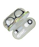 Shop MUF 2-in-1 Camouflage Contact Lens & Glasses Case - Double-Sided Leak-Proof Portable Travel Set with Tweezers & Solution Bottle - Buy Online on GoSupps.com