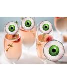 20 x 4.5cm edible Halloween eye ball champagne prosecco flute drink toppers uncut - Buy Online on GoSupps.com