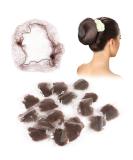 PROUSKY 20 Pcs Coffee Hair Nets - Elastic Edge Mesh Bun Holder for Women, Girls, Dance, Nurse - Wig Fixing Hair Accessories - Buy Online on GoSupps.com
