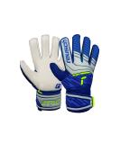 Reusch boys attract junior unisex goalkeeper gloves with an outdoor seam cut and solid surface suitable for all field surfaces football gloves for children 5 vapor gray/deep blue - Buy Online on GoSupps.com